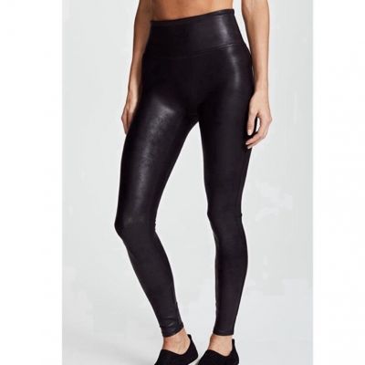 NWT Spanx Faux Leather Black Legging size Small petite